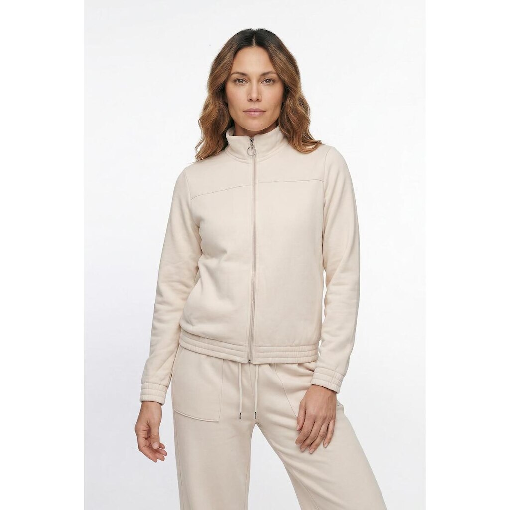 Jaqueta feminina básica moletom forrada 61379