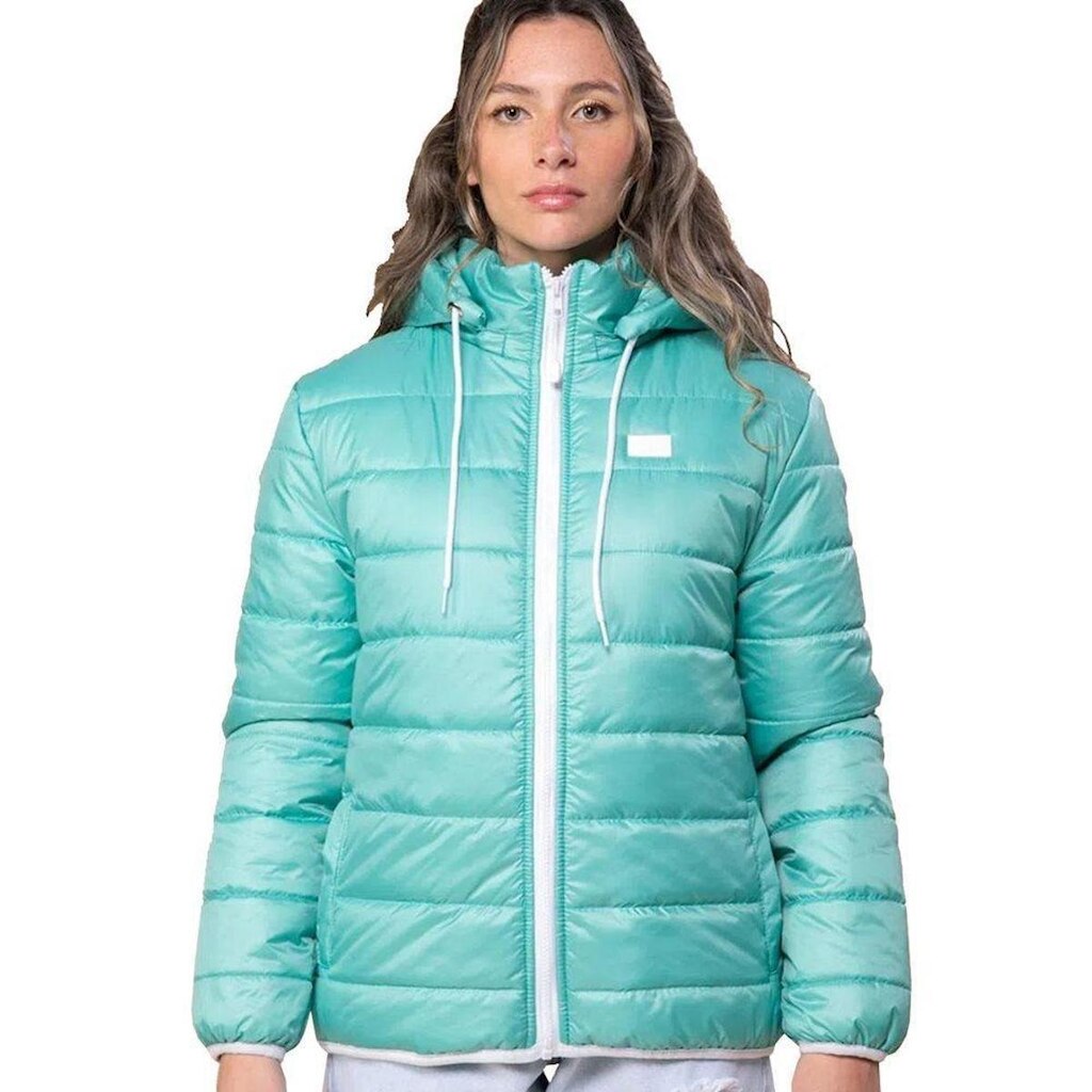 Jaqueta Feminina FreeSurf Puffer Ocean Verde