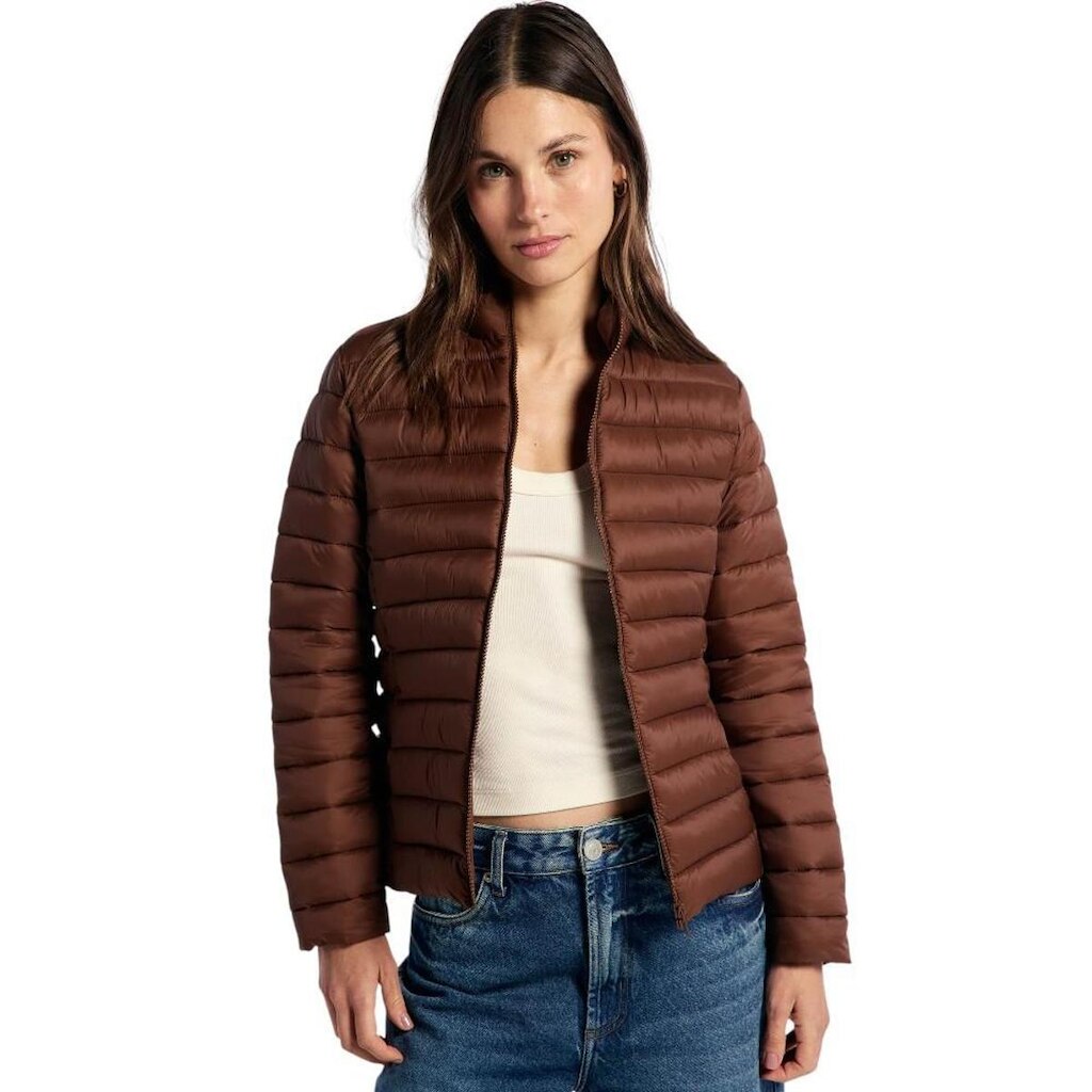 Jaqueta Feminina Hering Puffer Matelassê Marrom K0M08KSI