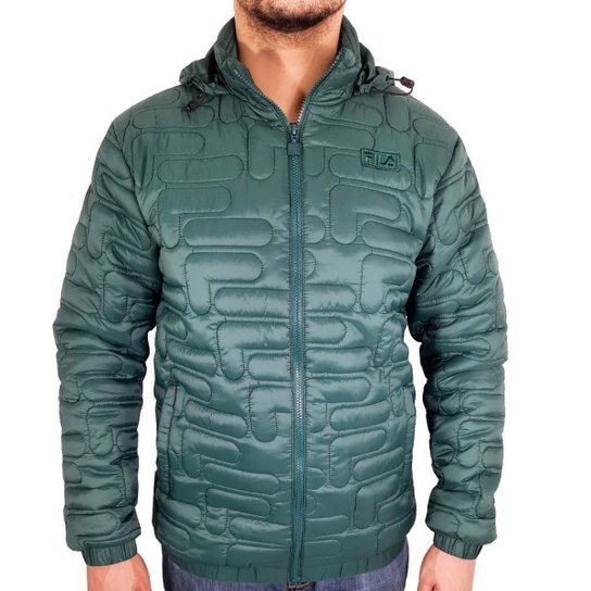 Jaqueta Fila Padded Quilt II Masculina - Verde Menor preço em Jaqueta Fila Padded Quilt II Masculina - Verde