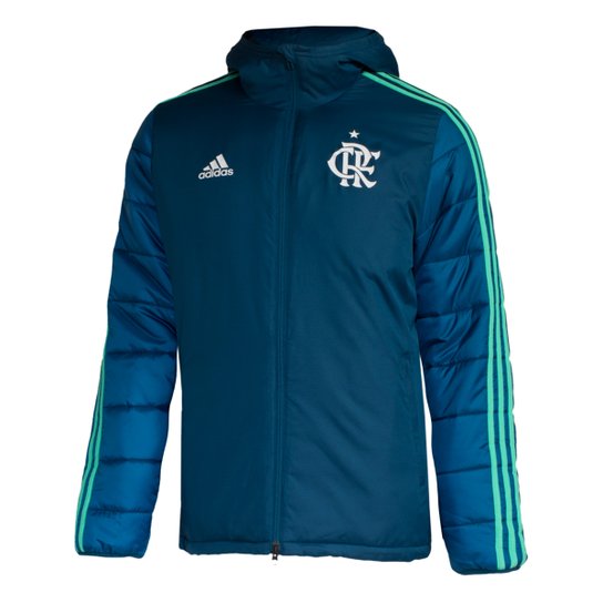 Jaqueta Flamengo 19/20 Adidas Pesada Masculina - Azul Menor preço em Jaqueta Flamengo 19/20 Adidas Pesada Masculina - Azul