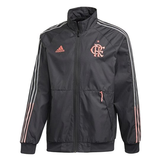 Jaqueta Flamengo 20/21 Hino Adidas Masculina - Preto Menor preço em Jaqueta Flamengo 20/21 Hino Adidas Masculina - Preto