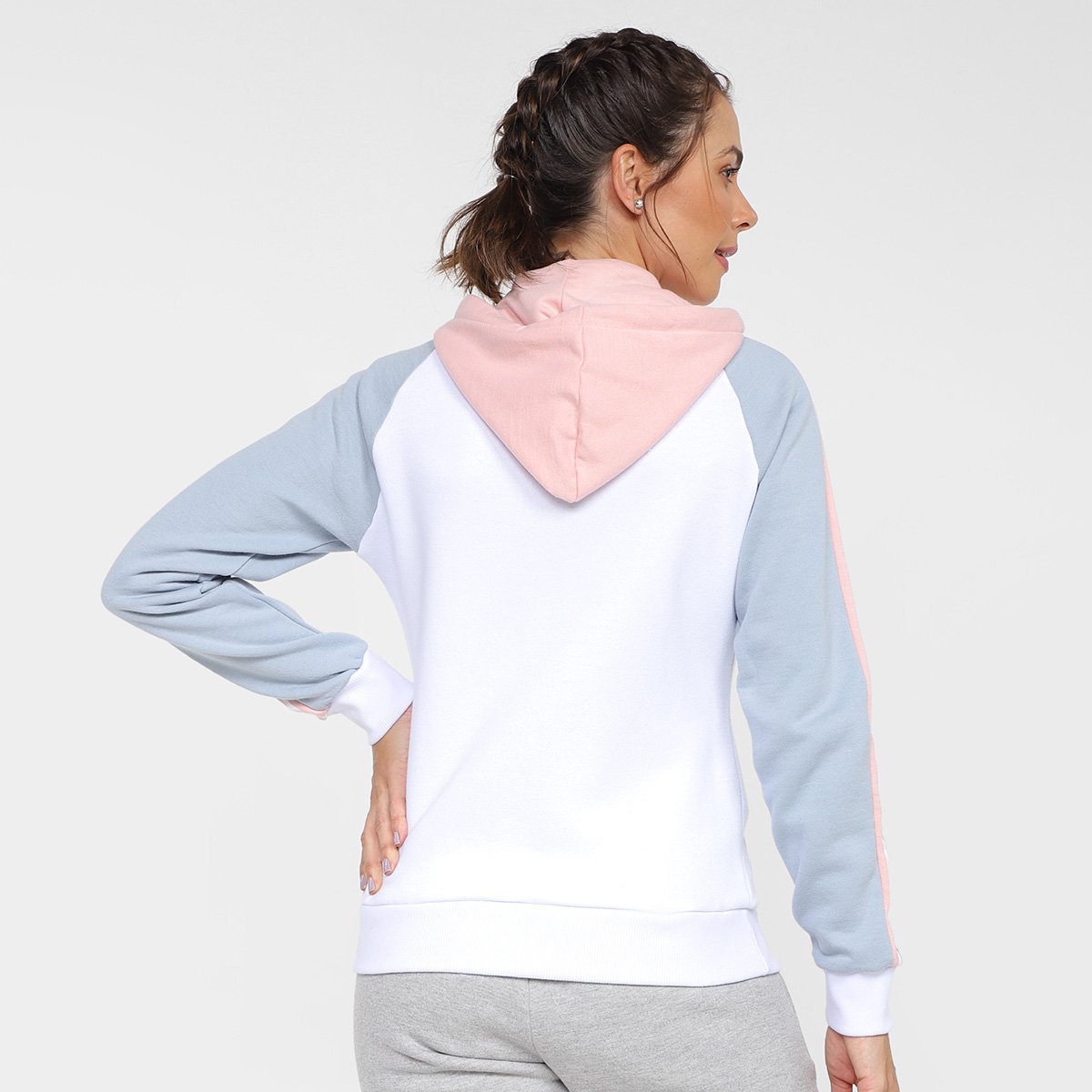 Jaqueta Hang Loose Cut Moletom Stripe Feminino - 1