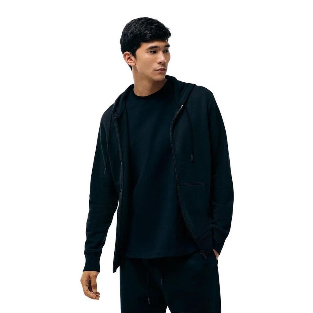 Jaqueta Hering Básica Masculina Regular Em Moletom Peluciado