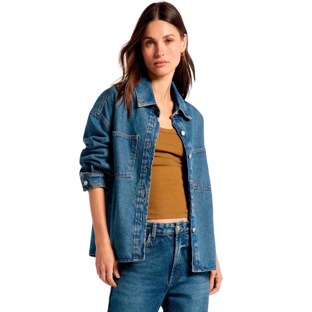 Jaqueta Hering Feminina Jeans Oversized
