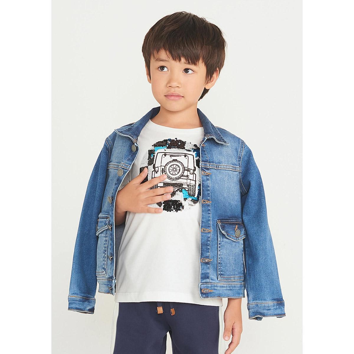jaqueta jeans infantil masculina