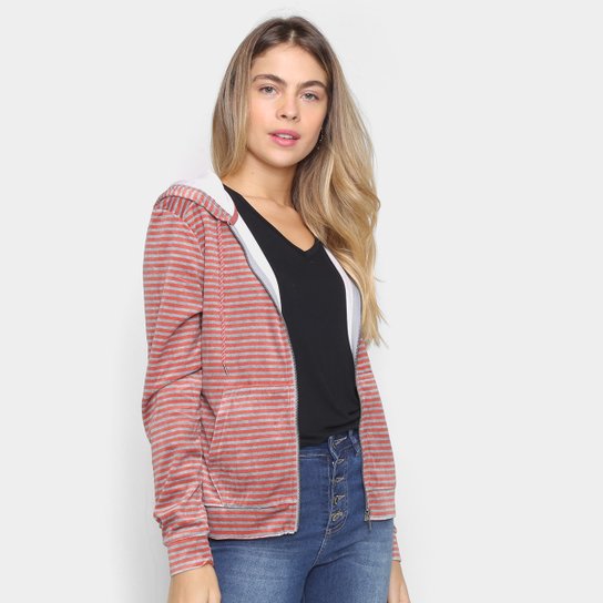 Jaqueta Hering Plush Com Capuz Feminina - Listrado é ruim? Jaqueta Hering Plush Com Capuz Feminina - Listrado é boa?