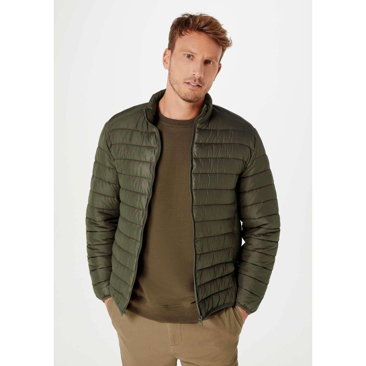 Jaqueta Hering Puffer Com Forro Masculina Verde Militar Netshoes