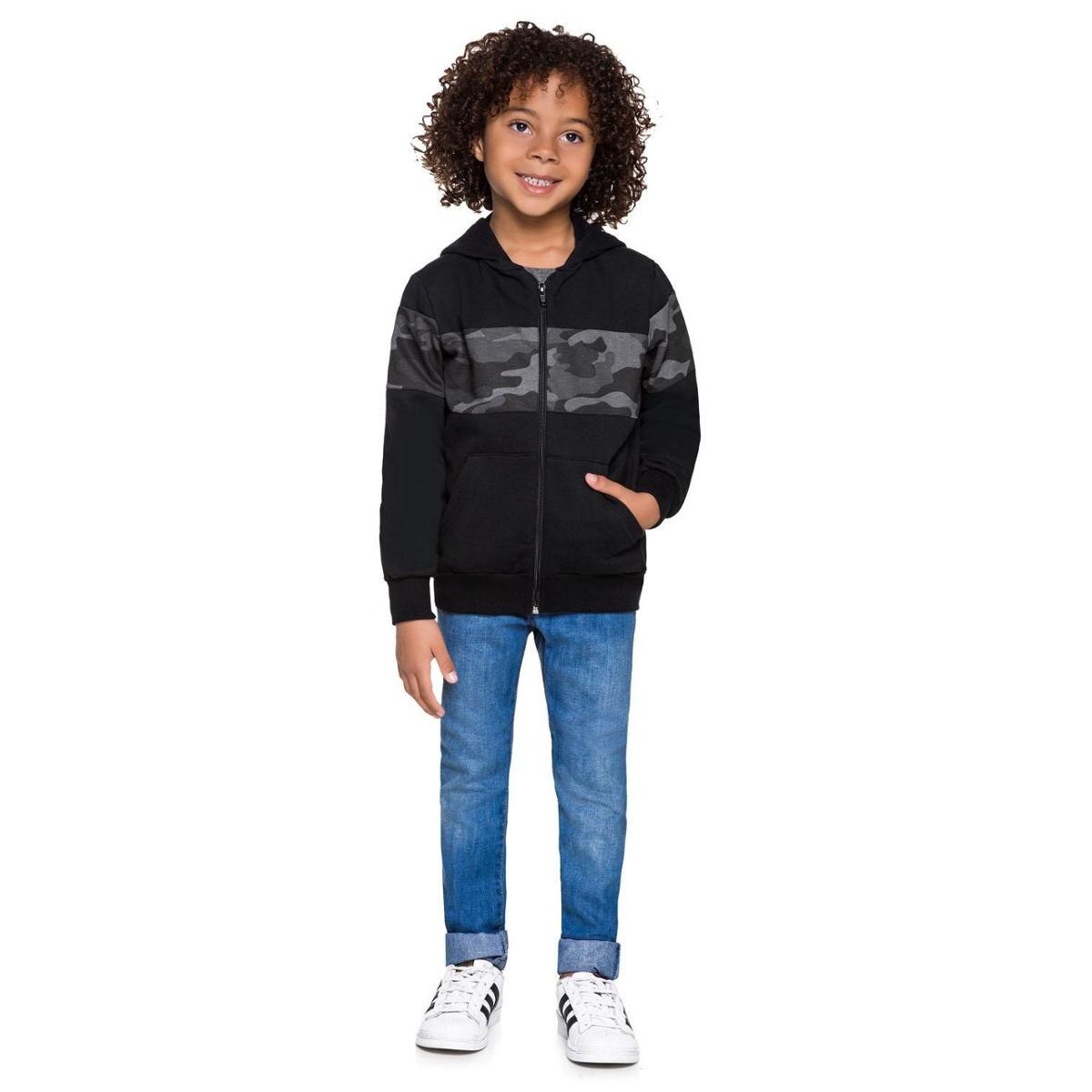 jaqueta infantil camuflada