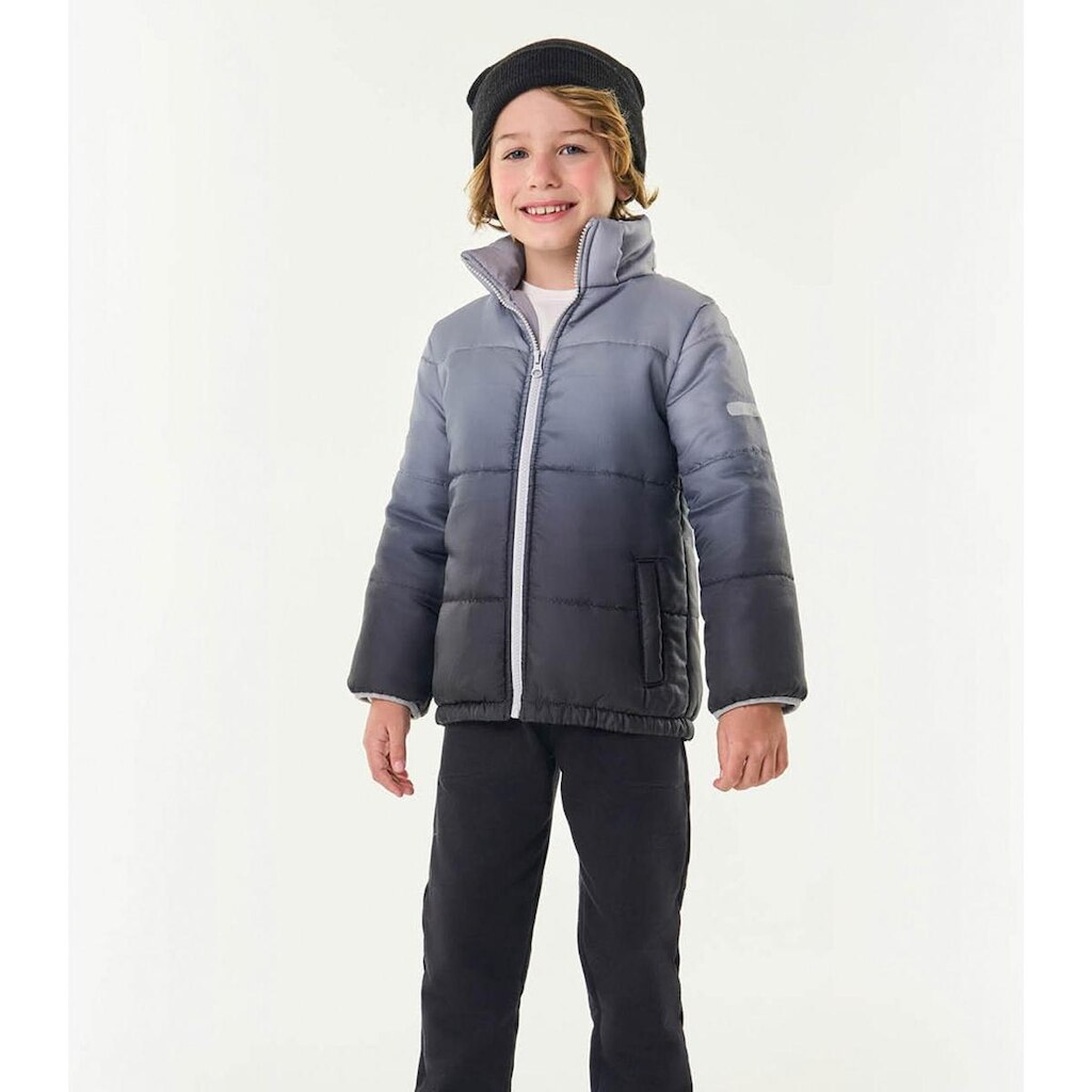 Jaqueta Infantil Com Capuz Trick Nick Cinza