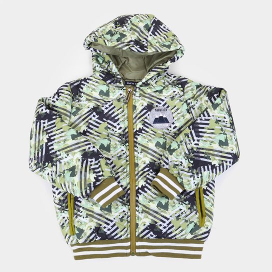 Jaqueta Infantil Plural Kids Puffer Com Capuz Masculina - Verde Menor preço em Jaqueta Infantil Plural Kids Puffer Com Capuz Masculina - Verde