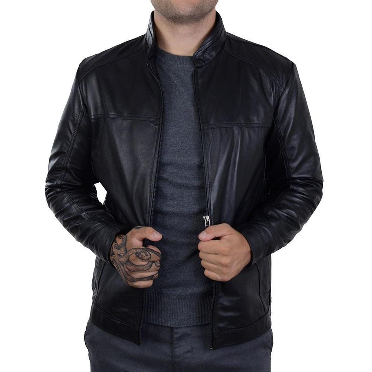 Jaqueta de Couro Masculina em Promoção na Netshoes