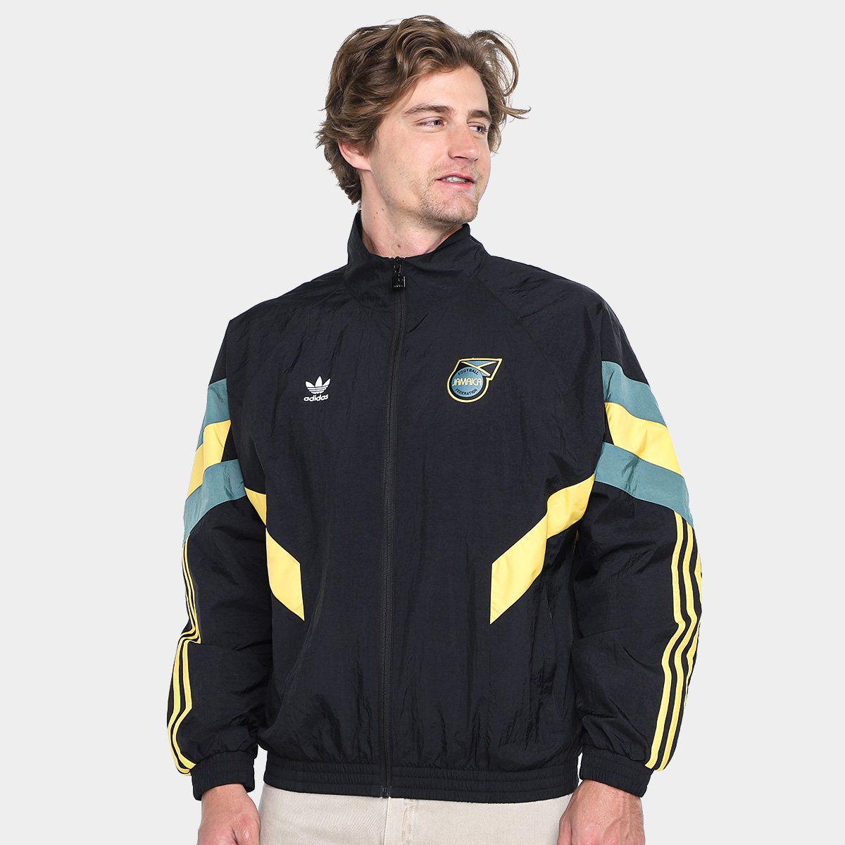 Jaqueta Jamaica 24/25 Adidas Masculina - Preto | Netshoes