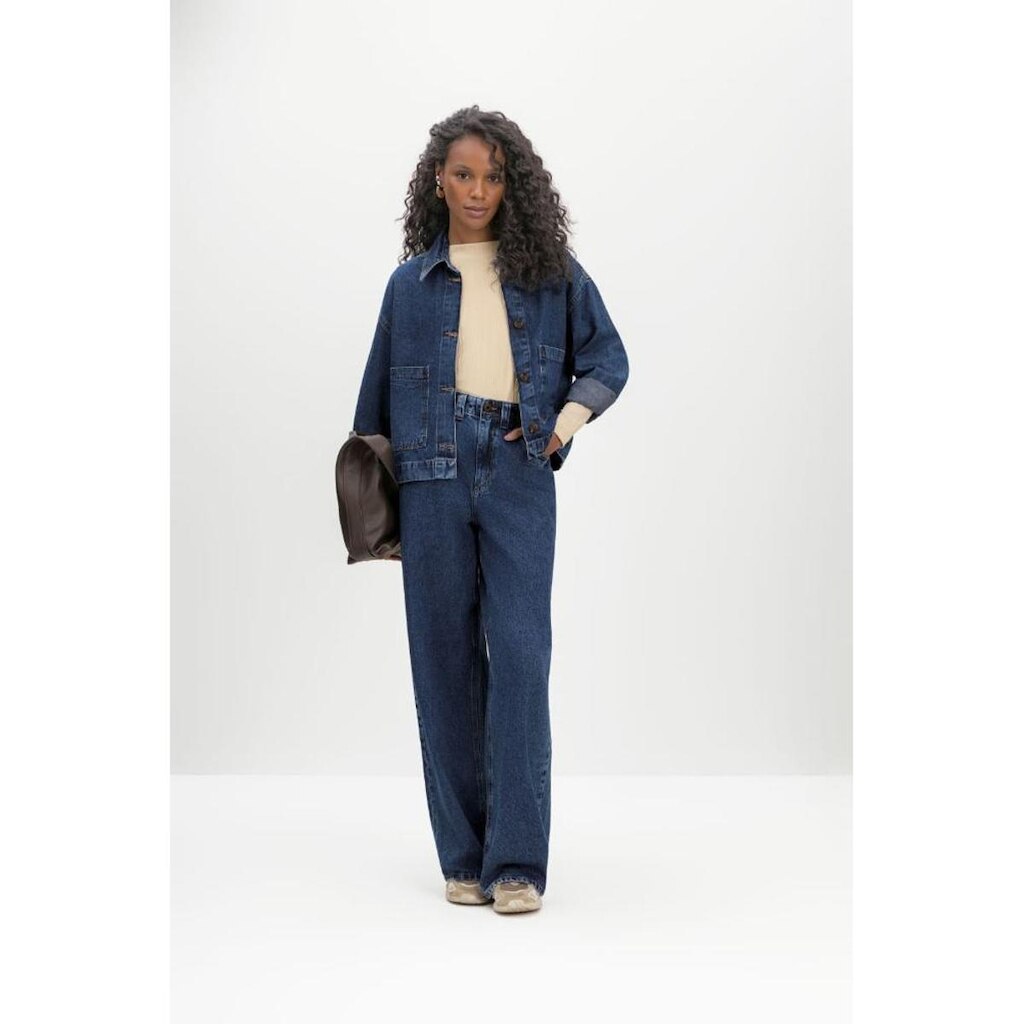 Jaqueta jeans feminina Essendi - Azul