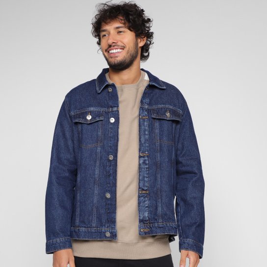 Jaqueta Jeans Hering Básica Masculina - Azul Menor preço em Jaqueta Jeans Hering Básica Masculina - Azul