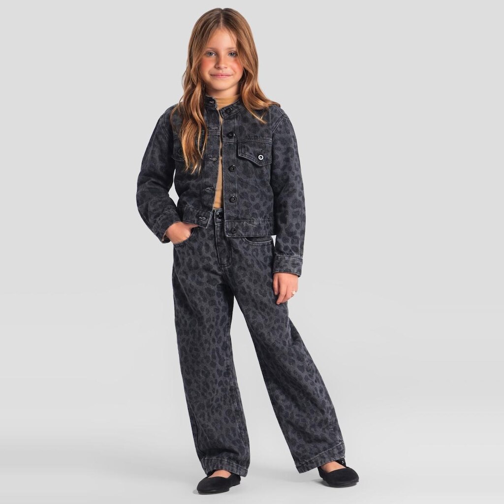 Jaqueta jeans infantil menina Mundi