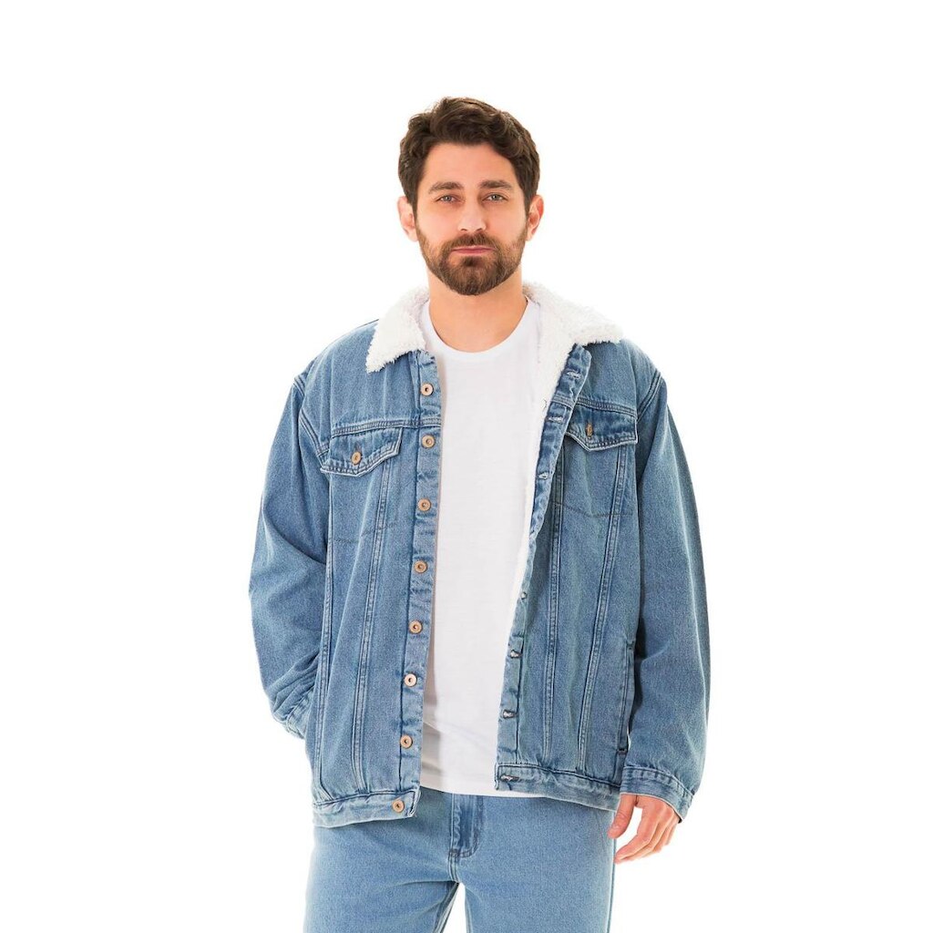 Jaqueta Jeans Masculina Arauto Com Pêlo
