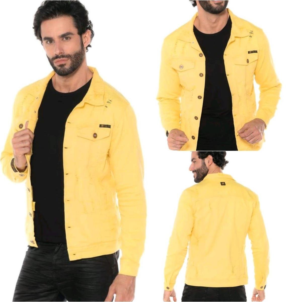 Camisa Jeans Jaqueta Jeans Amarela Masculina Denim CalÇa Jeans