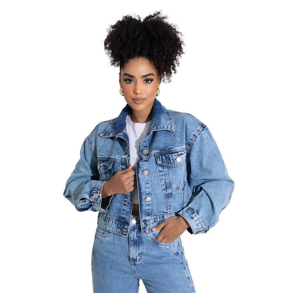 Jaqueta Jeans Sawary - 282367 AZUL G