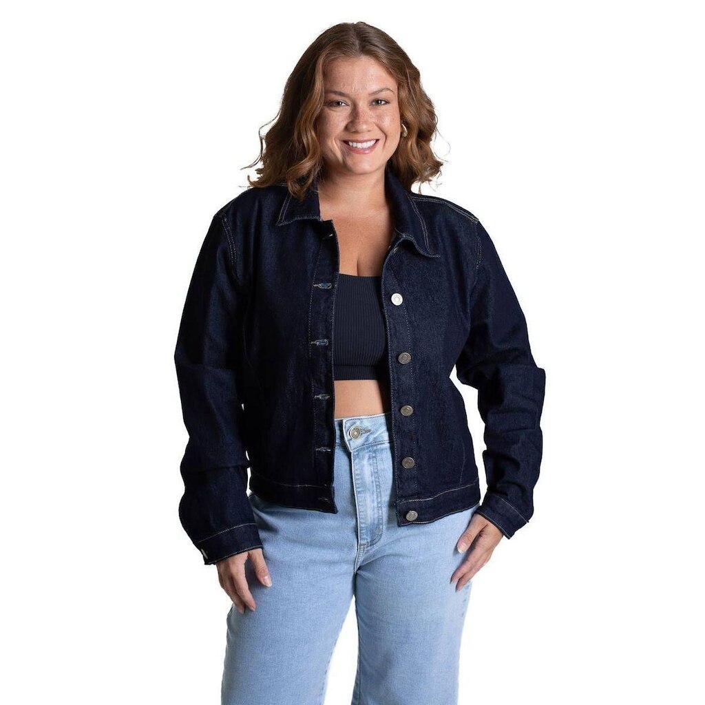 Jaqueta Jeans Sawary Plus Size - 282500 - Azul G2