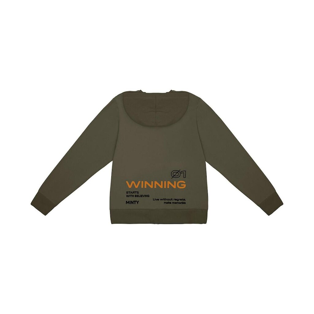 Jaqueta Juvenil Com Capuz Minty Verde
