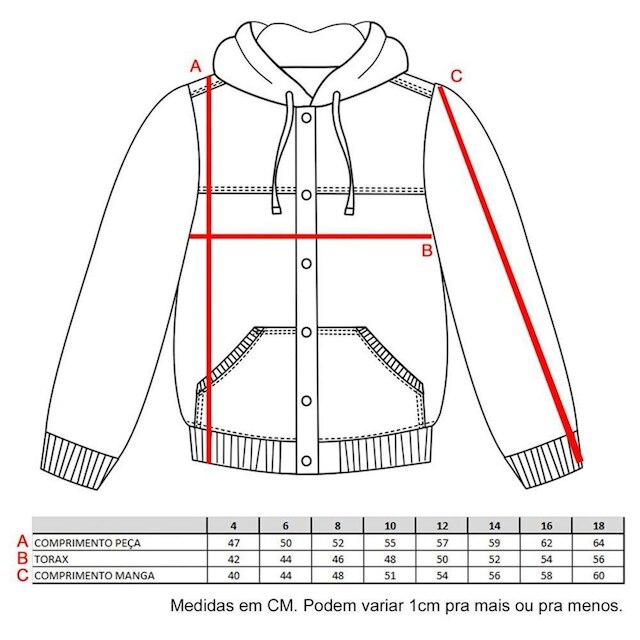 Jaqueta Juvenil Look Jeans Bomber Caramelo - CARAMELO - 10