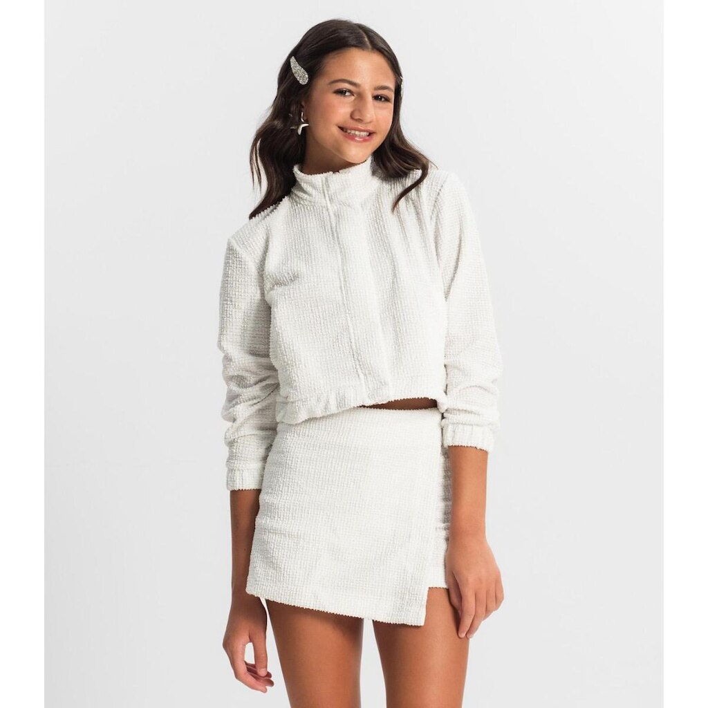 Jaqueta Juvenil Minty Em Tweed Feminina