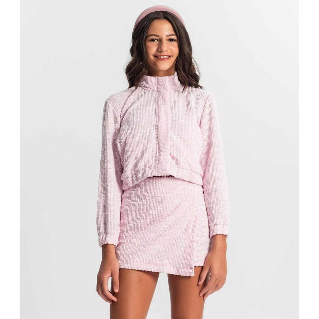 Jaqueta Juvenil Minty Em Tweed Feminina