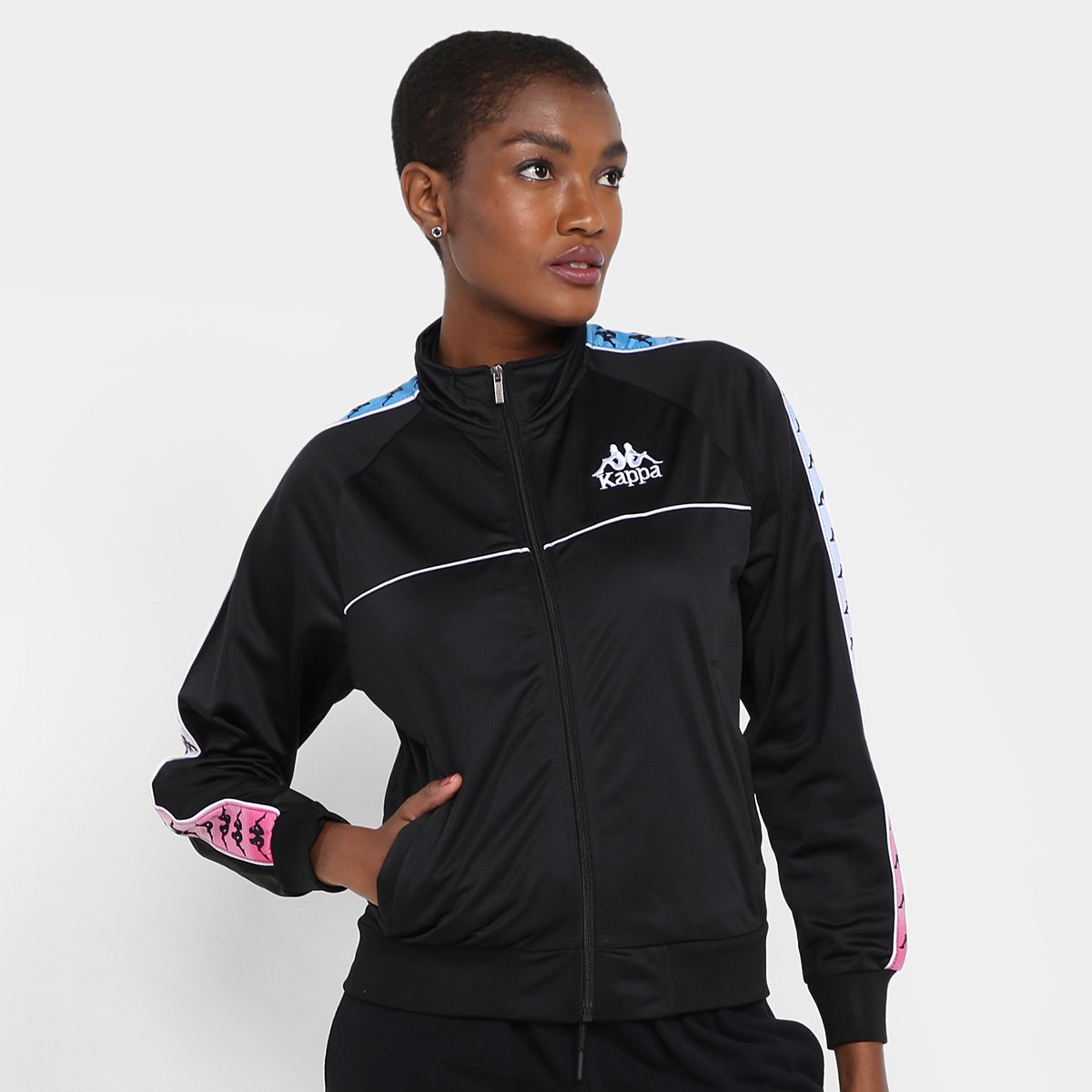 Jaqueta Kappa Banda Ladies Trilobal Jack Feminina Menor preço em Jaqueta Kappa Banda Ladies Trilobal Jack Feminina