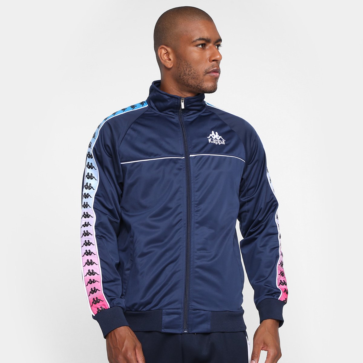 Jaqueta Kappa Banda Trilobal Jack Masculina Menor preço em Jaqueta Kappa Banda Trilobal Jack Masculina