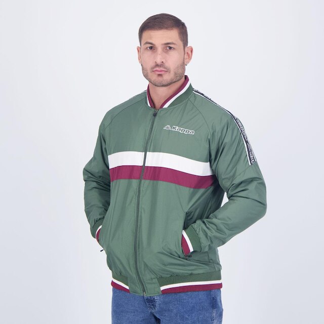 Jaqueta Kappa Bomber Verde