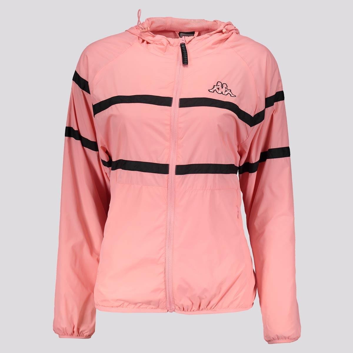 Jaqueta Kappa Corta Vento Logo Sport Ladies Feminina Rosa Menor preço em Jaqueta Kappa Corta Vento Logo Sport Ladies Feminina Rosa
