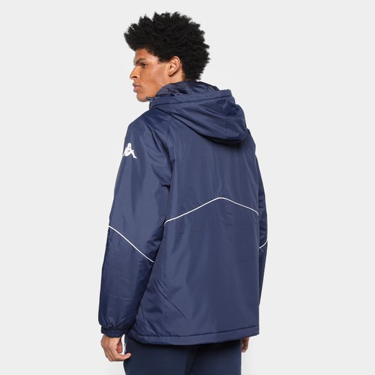 Jaqueta Kappa Dobby Poly Sport Capuz Masculina