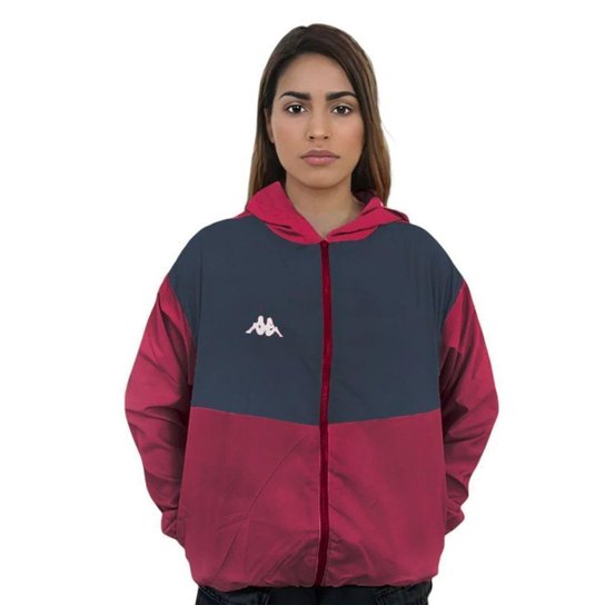Jaqueta Kappa Quebra Vento Lory Feminina - Bordô M