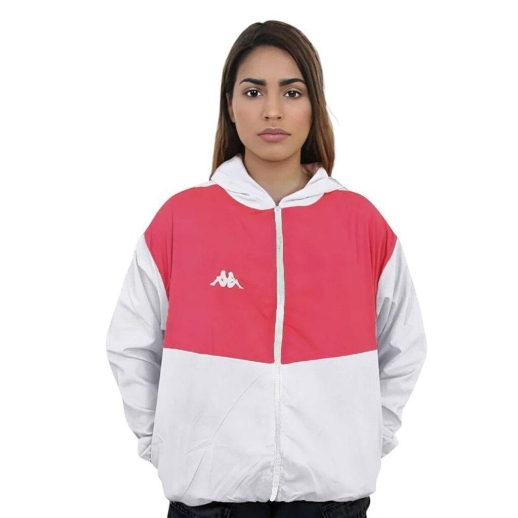 Jaqueta Kappa Quebra Vento Lory Feminina - Branco P