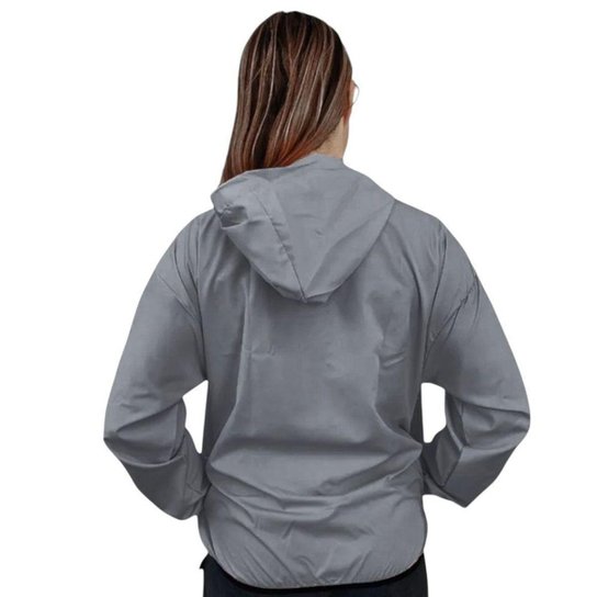 Jaqueta Kappa Quebra Vento Lory Feminina - Cinza M