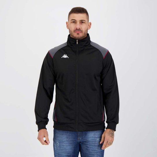 Jaqueta Kappa Trilobal Sport Preta - Preto Menor preço em Jaqueta Kappa Trilobal Sport Preta - Preto