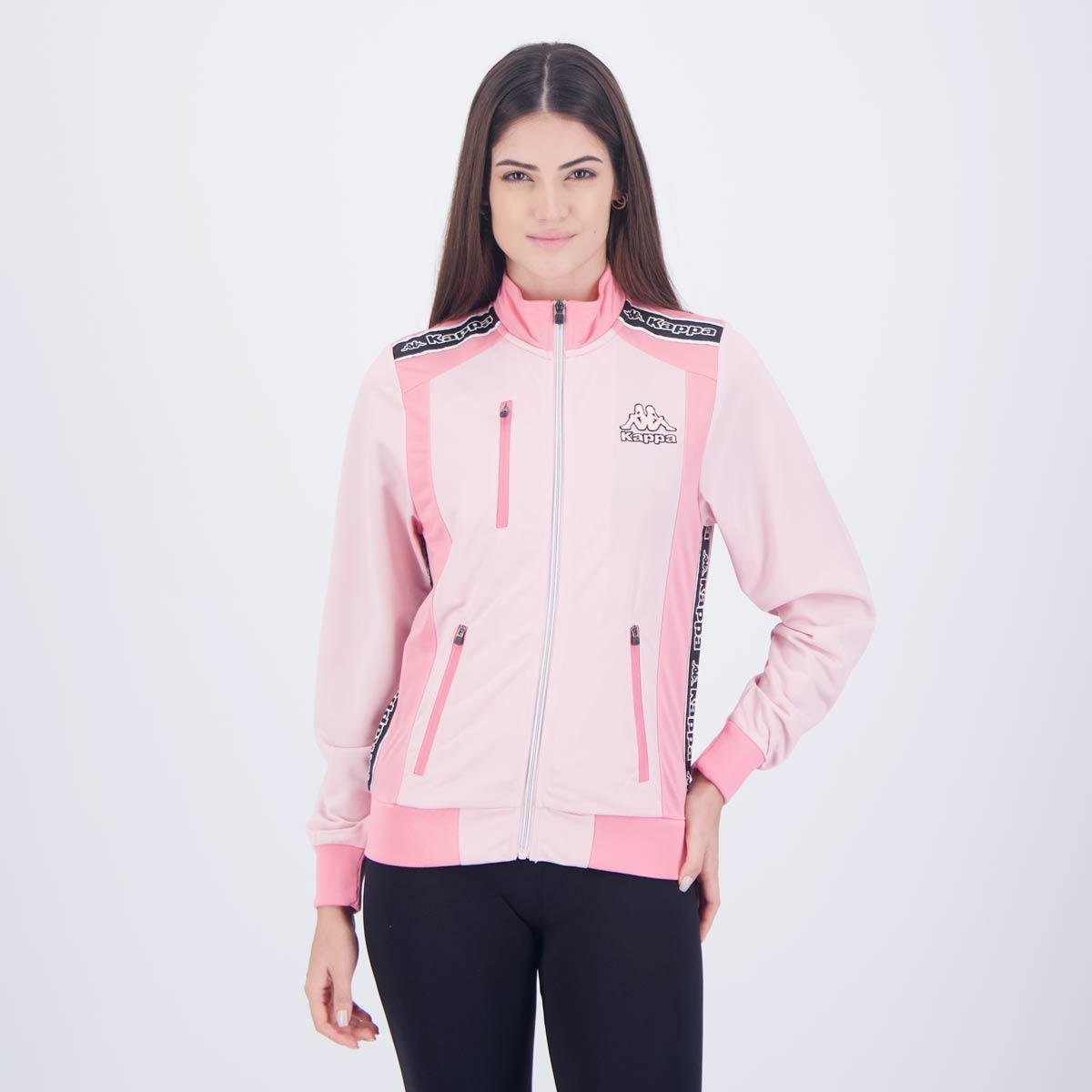 Jaqueta Kappa Trilobal Sport Wess Feminina Rosa Menor preço em Jaqueta Kappa Trilobal Sport Wess Feminina Rosa