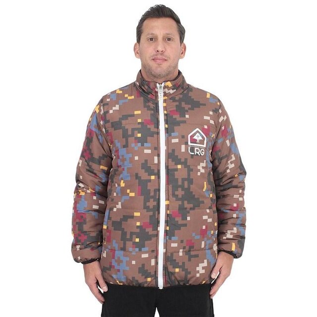 Jaqueta LRG Desert Pixel Puffer Reversible Marrom