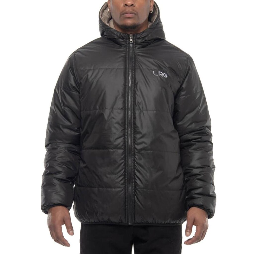 Jaqueta LRG Puffer Preto Caqui