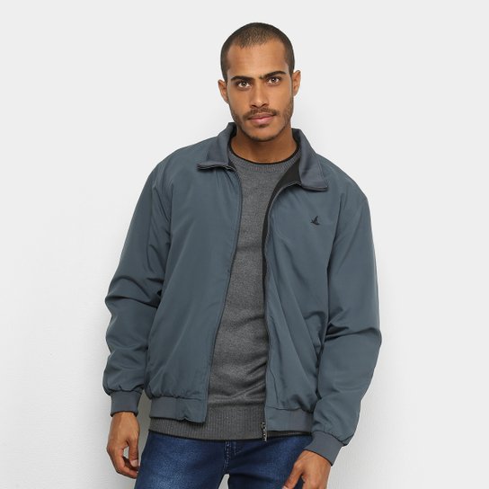 Jaqueta Lucky Sailing Básica Lisa Masculina - Chumbo Menor preço em Jaqueta Lucky Sailing Básica Lisa Masculina - Chumbo