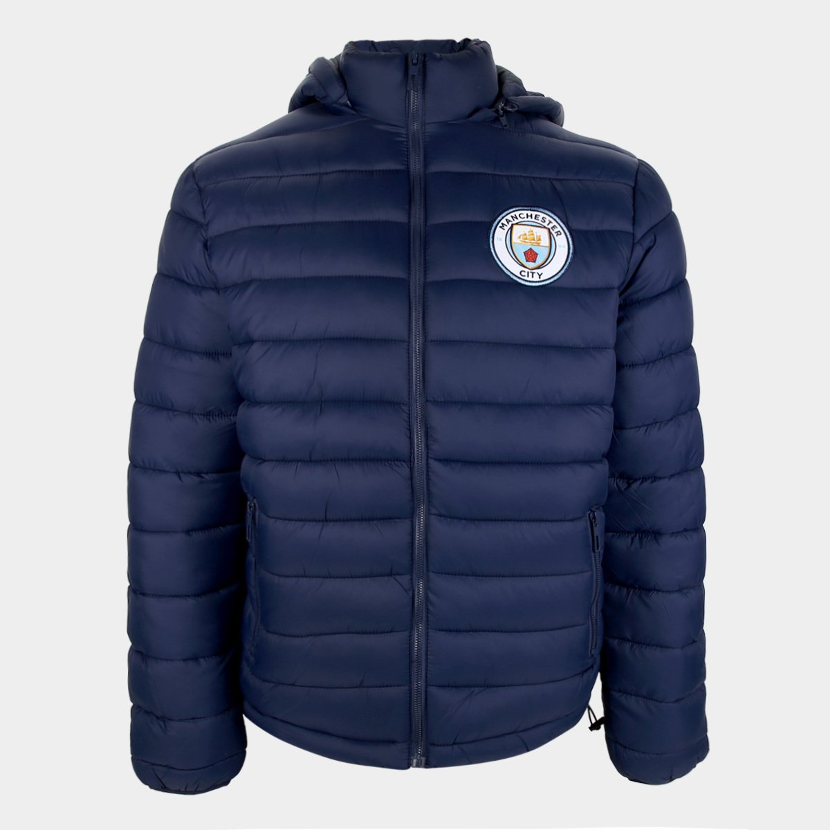 Jaqueta Manchester City SPR C/ Capuz Masculina Menor preço em Jaqueta Manchester City SPR C/ Capuz Masculina