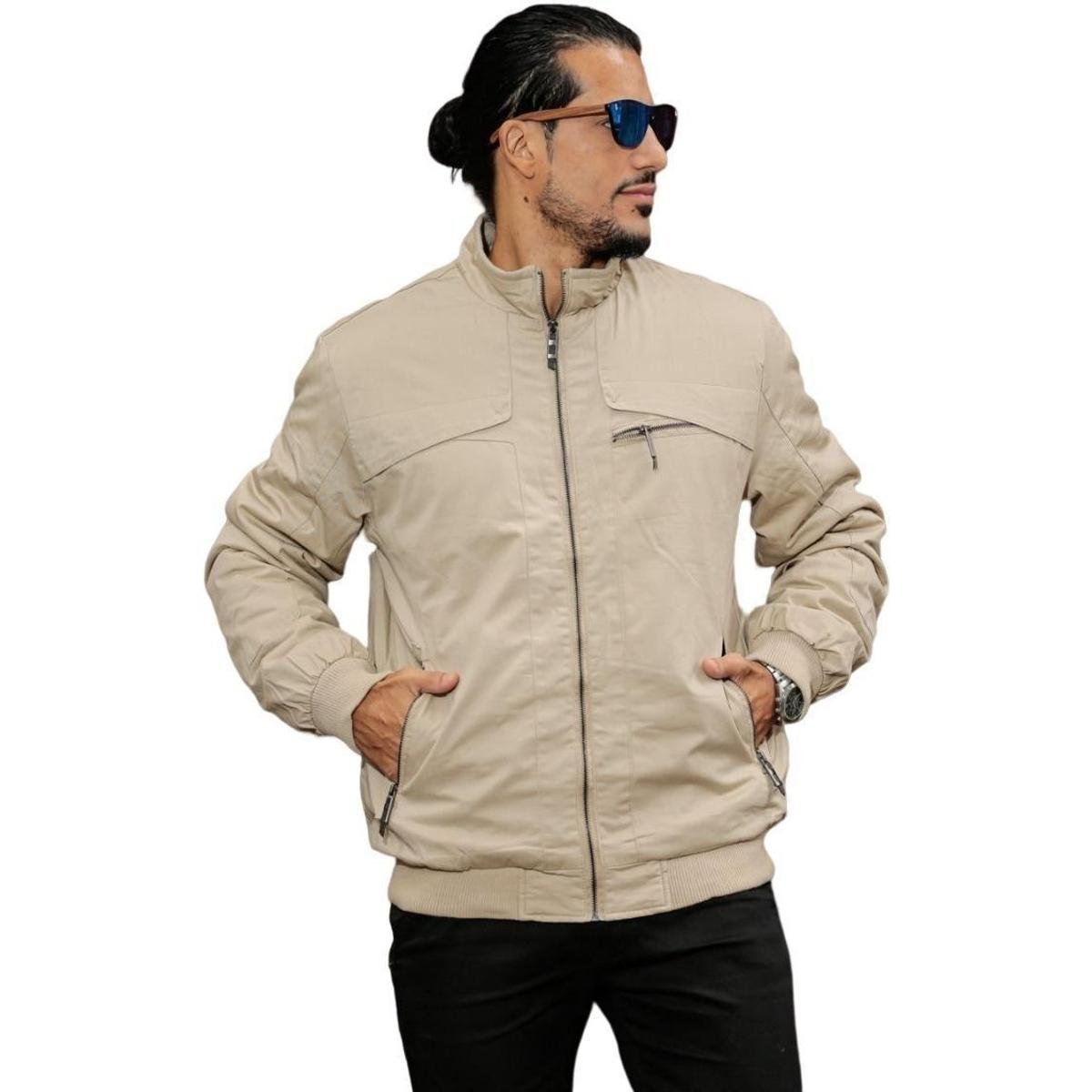 Jaqueta Masc. Casaco Sarja Plus Size Extra Grande G1 Ao G4 Menor preço em Jaqueta Masc. Casaco Sarja Plus Size Extra Grande G1 Ao G4