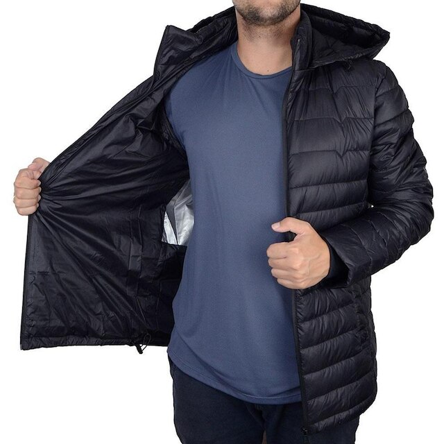 Jaqueta Masculina Alpelo Plumas Preta - 402000