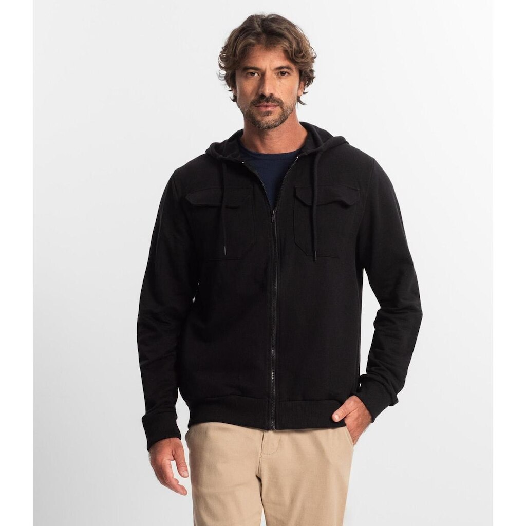 Jaqueta Masculina Com Capuz Moletom Diametro