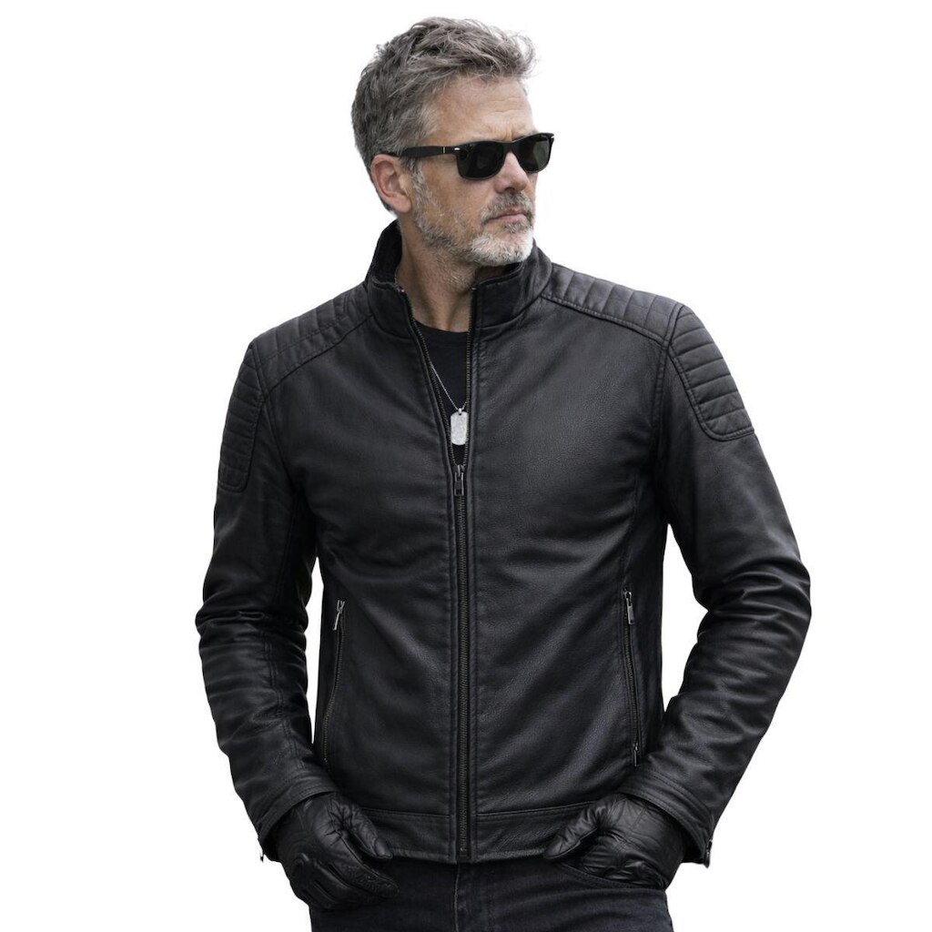 Jaqueta Masculina Couro PU Peluciada Forrada Premium