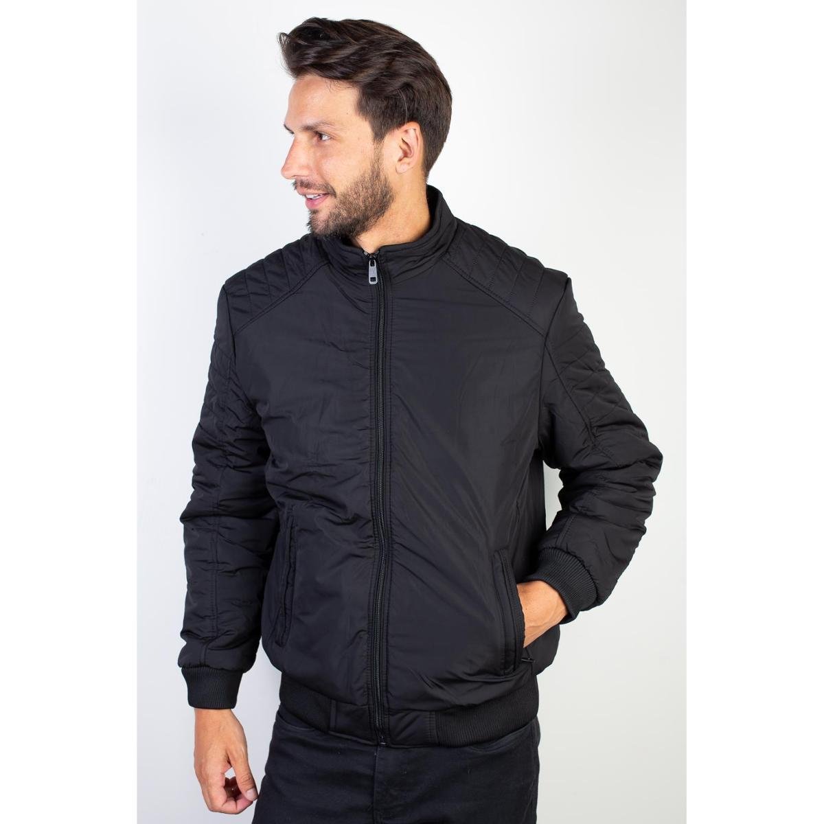 Jaqueta De Couro Com Cap em promoção na Netshoes!