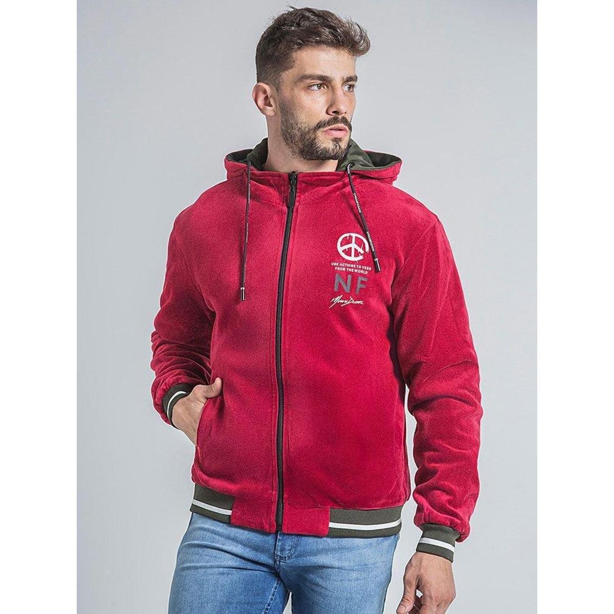 Jaqueta Masculina Dupla Face Vermelho Netshoes