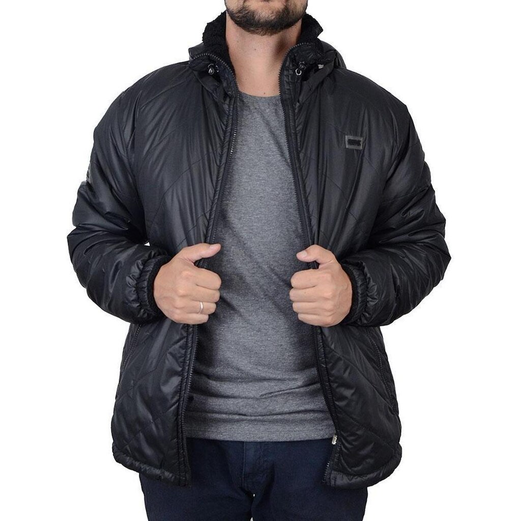Jaqueta Masculina Freesurf Double Hunter Dupla Face Preta - 110904220