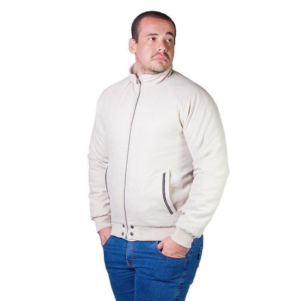 Jaqueta Masculina Microfibra Dixie 16.60.0022 Bege